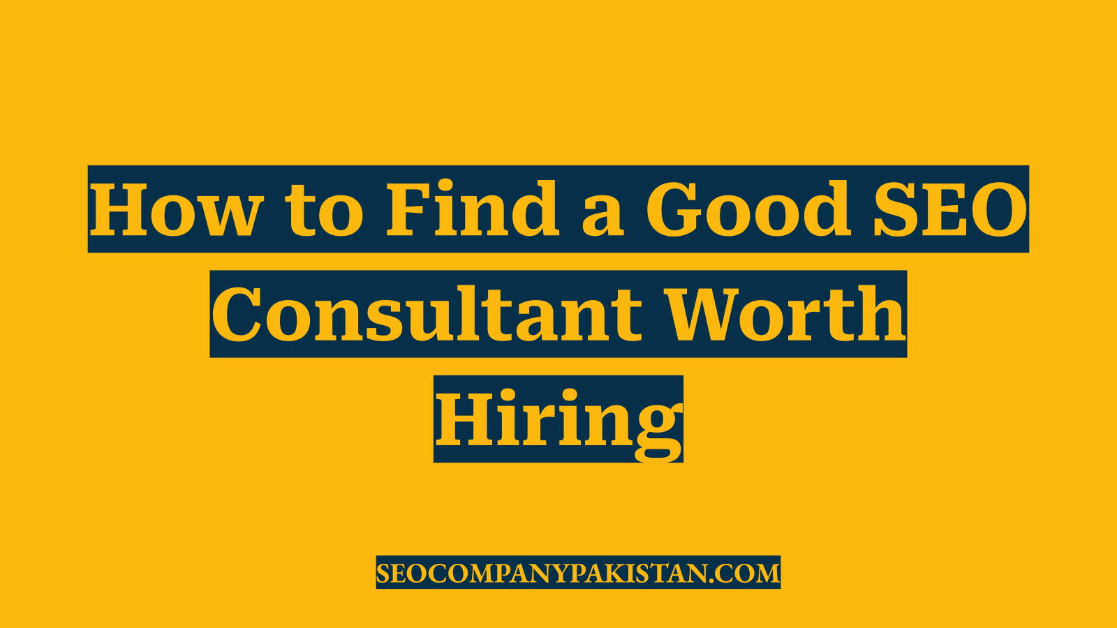 How to Find a Good SEO Consultant Worth Hiring