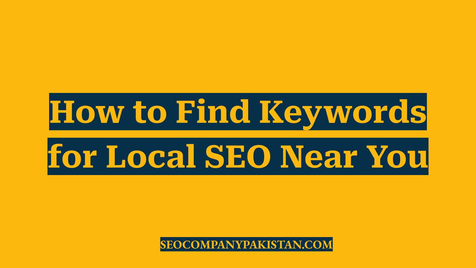 How to Find Keywords for Local SEO Near You