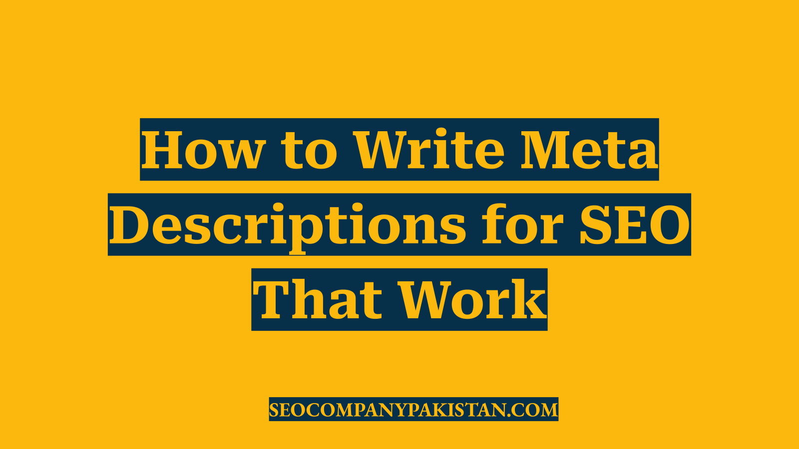 How to Write Meta Descriptions for SEO That Work