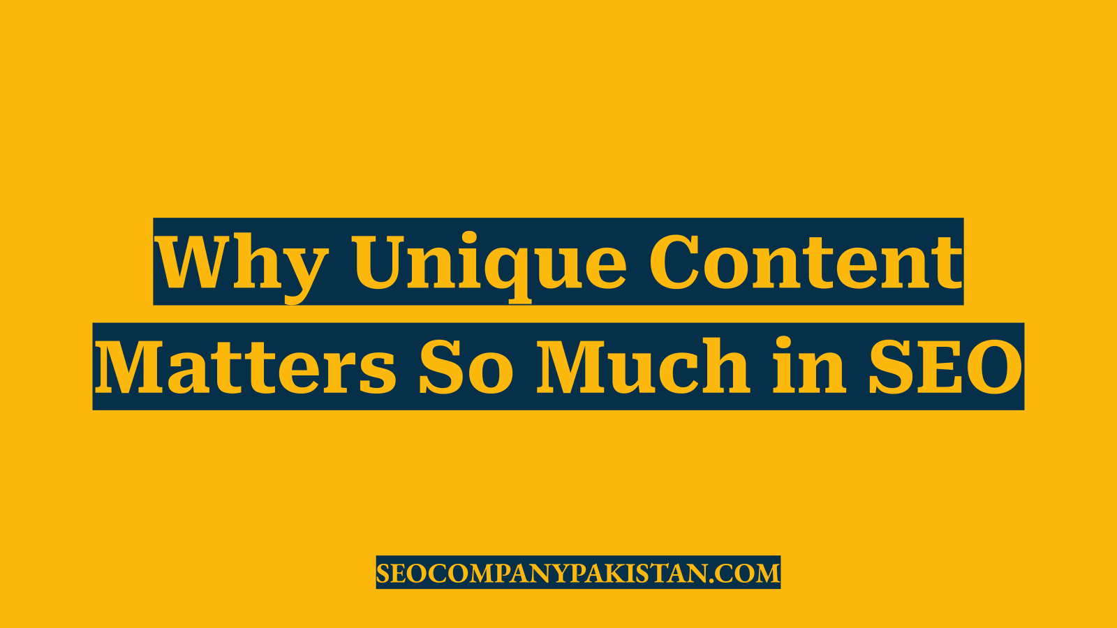 Why Unique Content Matters So Much in SEO