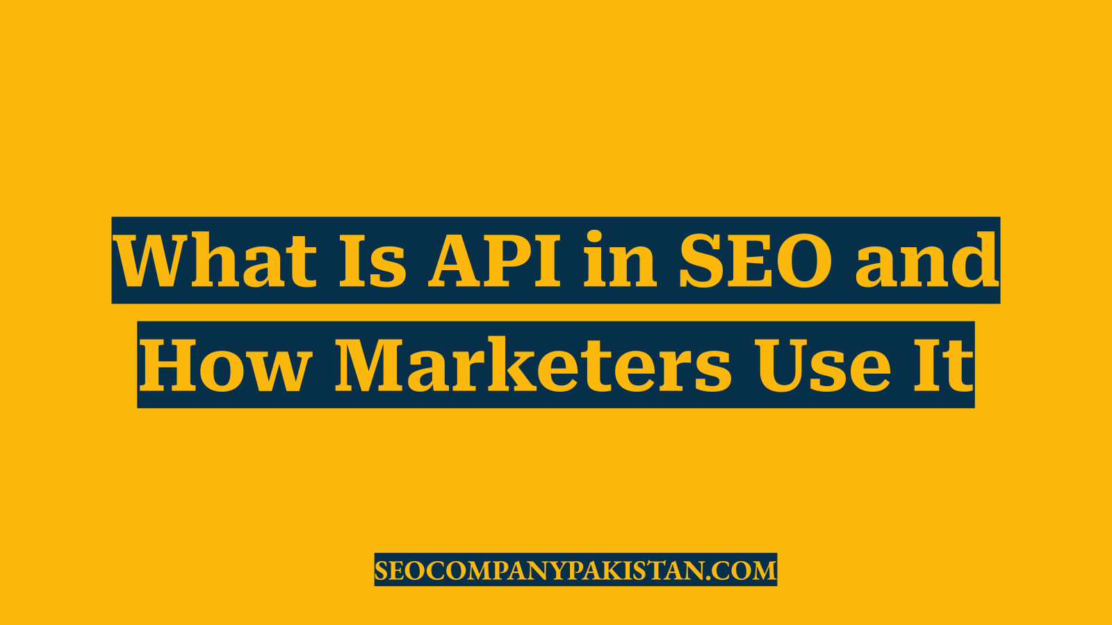 What Is API in SEO and How Marketers Use It