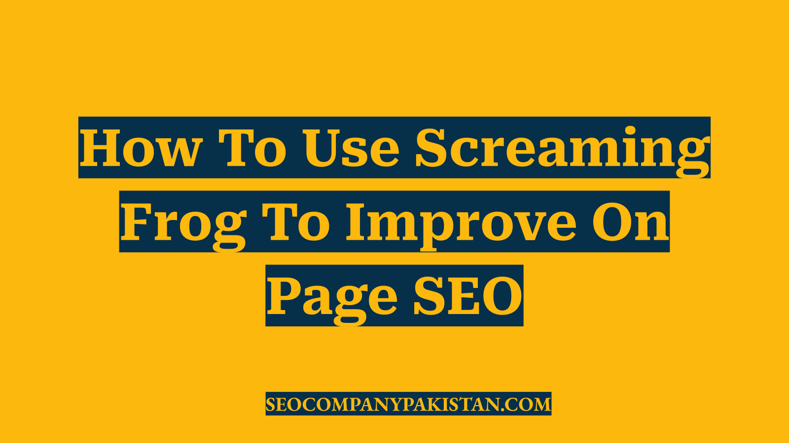 How To Use Screaming Frog To Improve On Page SEO