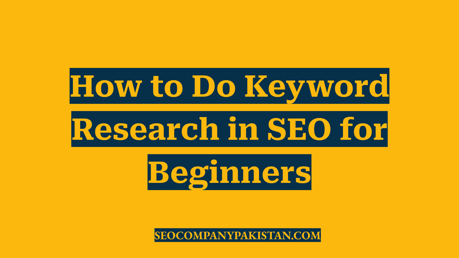 How to Do Keyword Research in SEO for Beginners