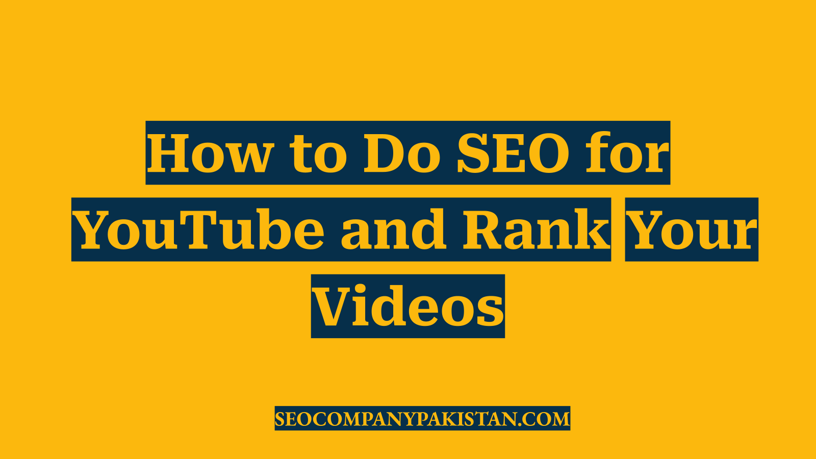 How to Do SEO for YouTube and Rank Your Videos