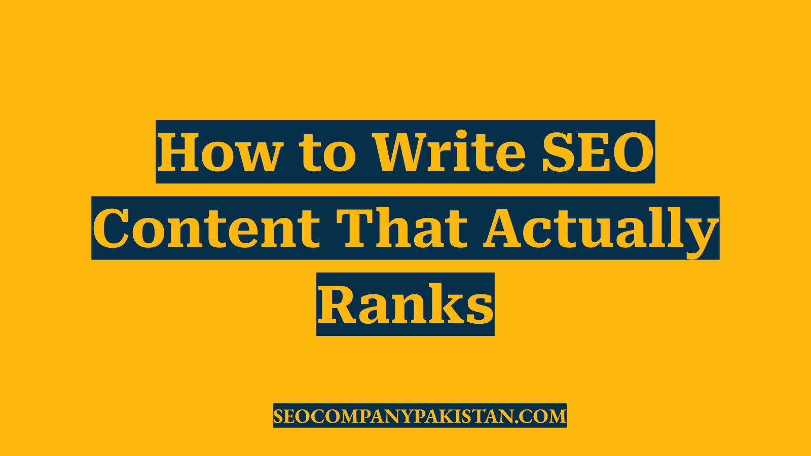 How to Write SEO Content That Actually Ranks