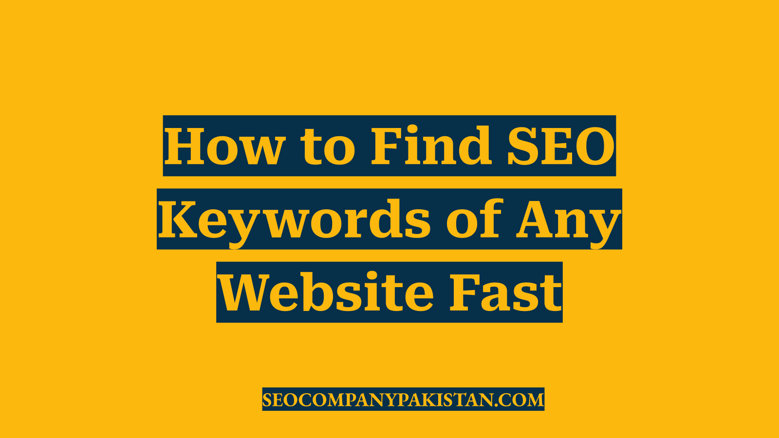 How to Find SEO Keywords of Any Website Fast