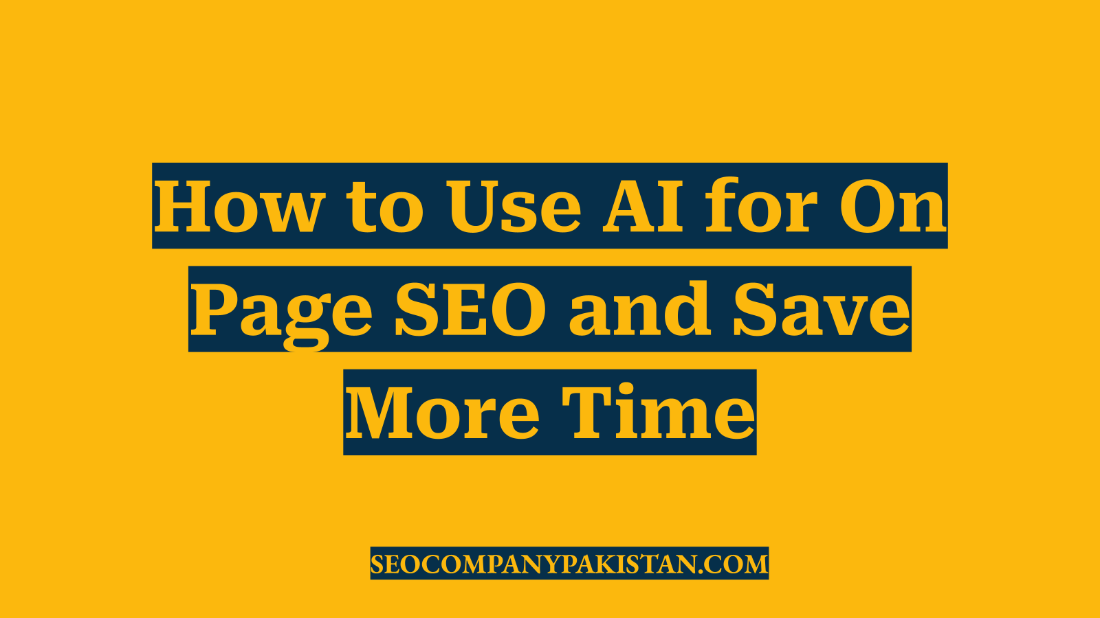How to Use AI for On Page SEO and Save More Time